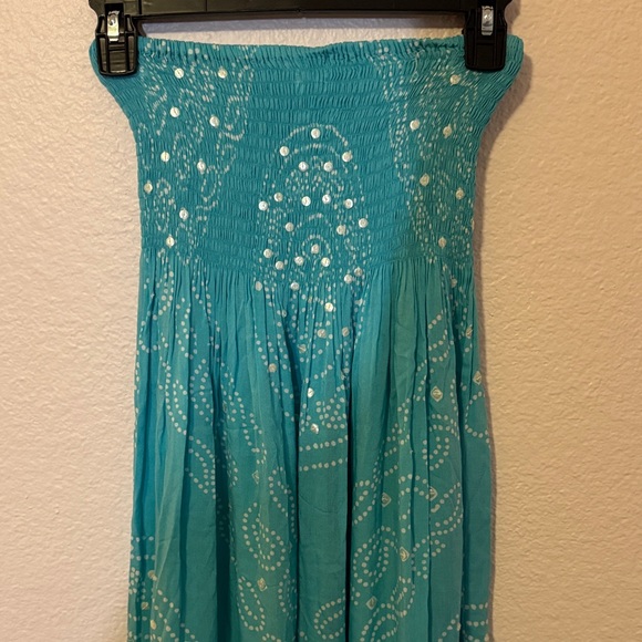 Elegant Teal Maxi Dress - Picture 2 of 5